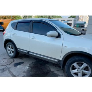 Deflektory okien (4 ks, HIC) Nissan Qashqai 2010–2014 fotografia 4
