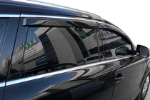 Skoda Superb 2009–2015 Okenné deflektory s chrómovou lištou SD (4 ks, HIC) fotografia 1
