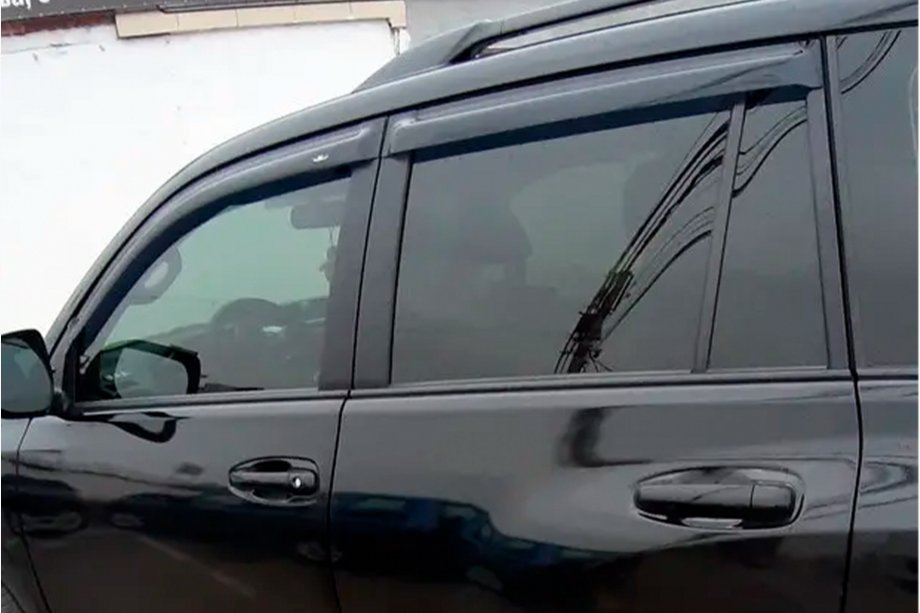 Toyota Land Cruiser Prado 150 2009–2023 Okenné deflektory 8 cm (4 ks, HIC) Image