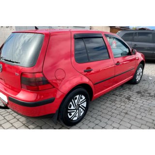 Okenné deflektory HB (4 ks, HIC) Volkswagen Golf 4 1997–2006 fotografia 2
