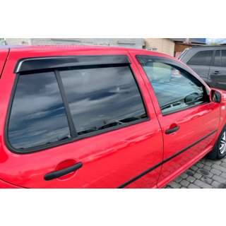 Okenné deflektory HB (4 ks, HIC) Volkswagen Golf 4 1997–2006 fotografia 3