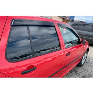Okenné deflektory HB (4 ks, HIC) Volkswagen Golf 4 1997–2006 fotografia 4