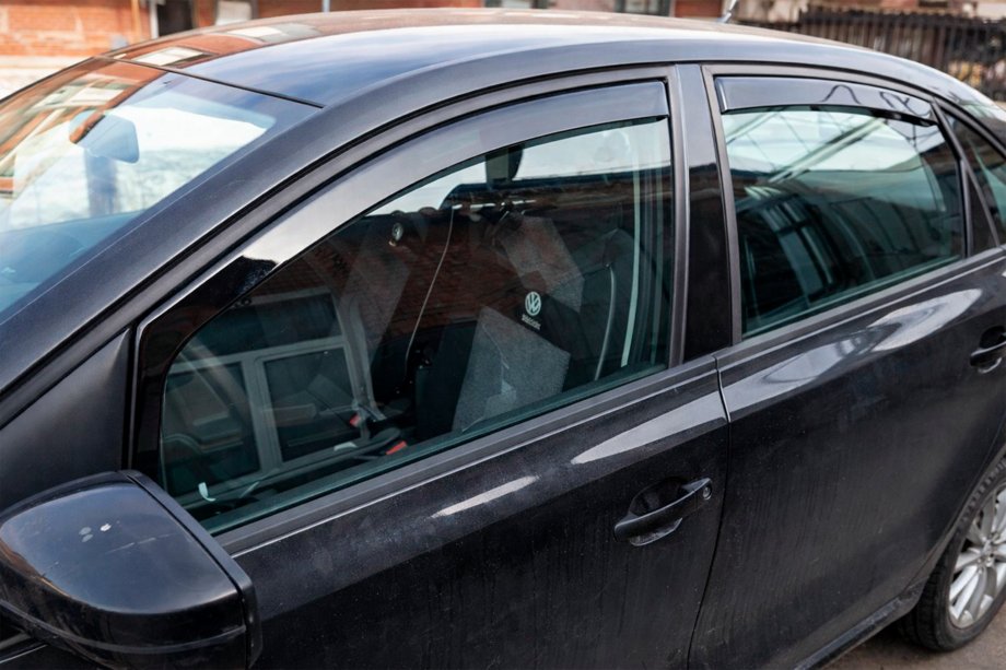 Volkswagen Passat B6 2006–2012 Deflektory okien do drážky SD (4 ks, HIC) Image