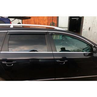 Okenné deflektory s chrómovou lištou SW (4 ks, HIC) Volkswagen Passat B6 2006–2012 fotografia 3