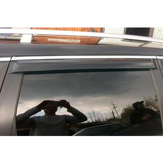 Okenné deflektory s chrómovou lištou SW (4 ks, HIC) Volkswagen Passat B6 2006–2012 fotografia 4