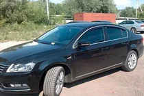 Volkswagen Passat B7 2012–2015 Okenné deflektory s chrómovou lištou SW (4 ks, EU, HIC) fotografia 3