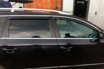 Volkswagen Passat B7 2012–2015 Okenné deflektory s chrómovou lištou SW (4 ks, EU, HIC) fotografia 5