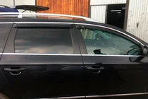 Volkswagen Passat B7 2012–2015 Okenné deflektory s chrómovou lištou SW (4 ks, EU, HIC) fotografia 7