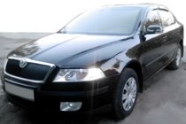 Skoda Octavia II A5 2010–2013 Okenné deflektory LiftBack (4 ks, HIC) fotografia 1