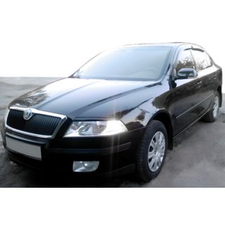 Okenné deflektory LiftBack (4 ks, HIC) Skoda Octavia II A5 2010–2013 fotografia 1