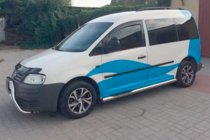 Volkswagen Caddy 2010–2015 Okenné veterné deflektory (2 ks, HIC) fotografia 11
