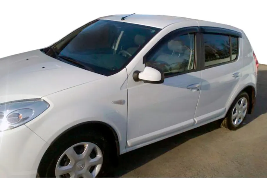 Dacia Sandero 2007–2013 Deflektory okien (4 ks, HIC) Image