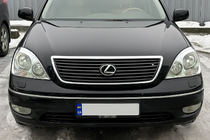 Lexus LS 2001–2006 Chrómové kryty predných svetlometov (2 ks, plast) fotografia 1