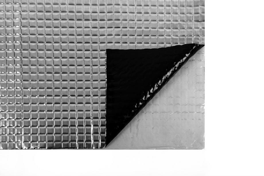 Vibroizolačná rohož Base s hliníkovou fóliou (75x47 cm) Base 2,0 mm Image