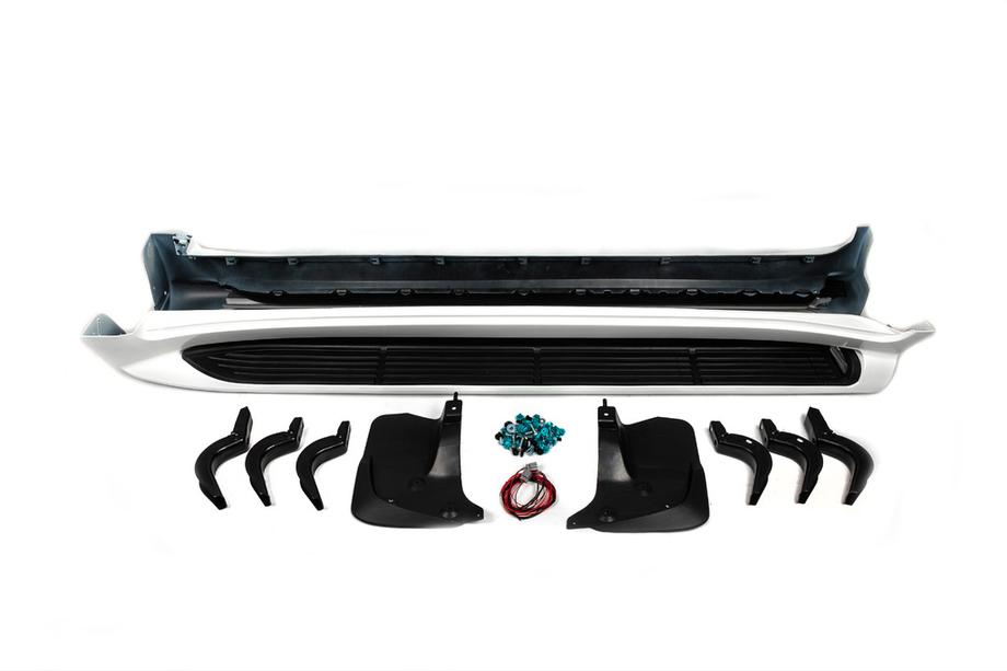 Toyota Land Cruiser 200 2007–2021 Bočné nášľapy s LED (dizajn 2015-2020) Biela farba Fotografia 9