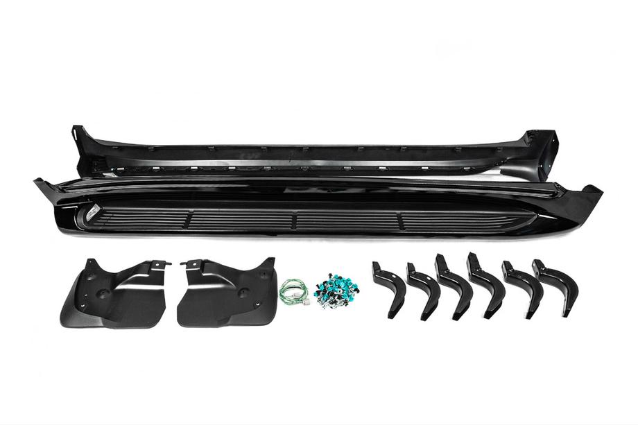 Toyota Land Cruiser 200 2007–2021 Bočné nášľapy s LED (dizajn 2015-2020) Biela farba Fotografia 10