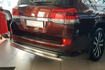 Toyota Land Cruiser 200 2007–2021 Zadný ochranný oblúk AK002-double (2 ks, nerez) fotografia 3