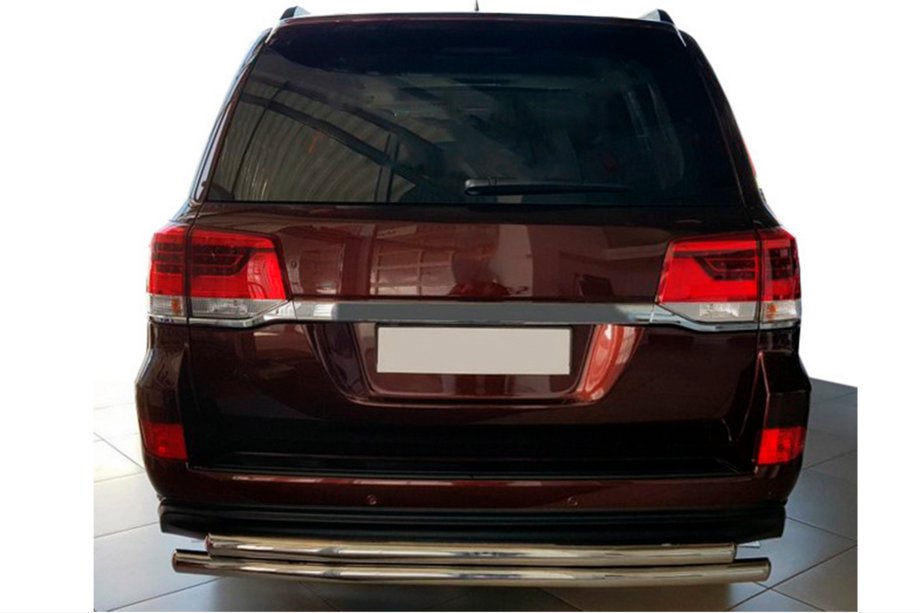 Toyota Land Cruiser 200 2007–2021 Zadný ochranný oblúk AK002-double (2 ks, nerez) Image