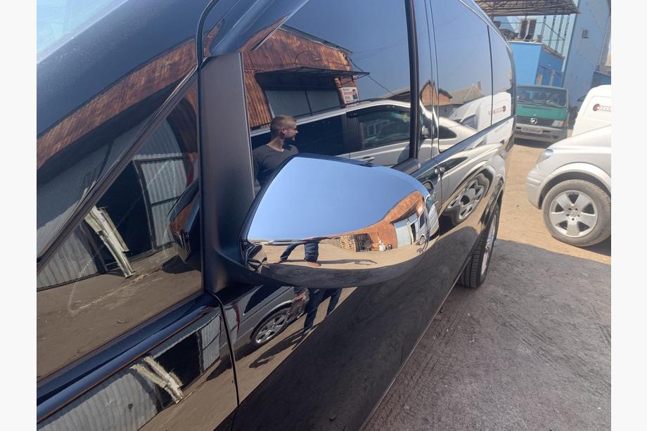 Mercedes Vito/V-trieda W447 2014– Chrómové kryty zrkadiel – plné (2 ks, ABS) Fotografia 3