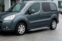 Peugeot Partner Tepee 2008–2018 Bočné nášľapy Rainbow (2 ks, hliník) fotografia 1