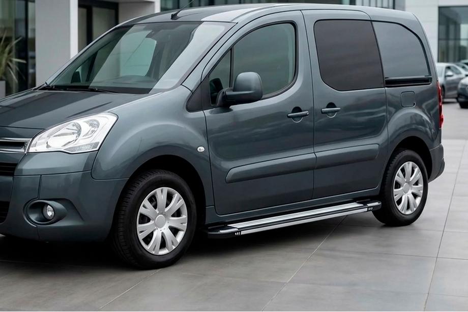 Peugeot Partner Tepee 2008–2018 Bočné nášľapy Rainbow (2 ks, hliník) Image