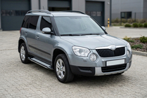 Skoda Yeti 2009–2017 Bočné prahy Rainbow (2 ks, hliník) fotografia 1