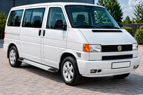 Volkswagen T4 Caravelle/Multivan 1990–2003 Bočné nášľapy Rainbow (2 ks, hliník) fotografia 1