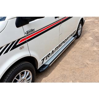 Bočné nášľapy Rainbow (2 ks, hliník) Volkswagen T5 Multivan 2003–2010 fotografia 3