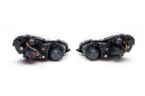 Mercedes C-trieda W203 2000–2007 Predné svetlomety s LED obrysovými svetlami (2 ks) Tmavé fotografia 5