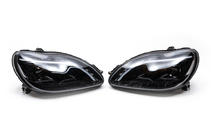 Mercedes S-class W220 1998–2005 Predné svetlomety s LED obrysovými svetlami (2 ks) fotografia 5