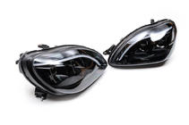 Mercedes S-class W220 1998–2005 Predné svetlomety s LED obrysovými svetlami (2 ks) fotografia 3