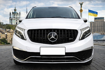 Mercedes Vito/V-trieda W447 2014– Predná maska chladiča GT Panamericana Black (2014-2019 pre V-class) fotografia 1