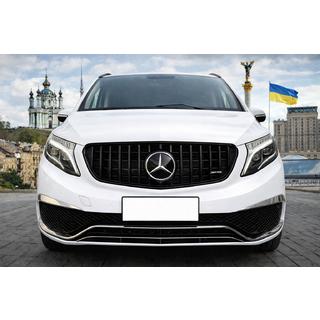 Predná maska chladiča GT Panamericana Black (2014-2019 pre V-class) Mercedes Vito/V-trieda W447 2014– fotografia 1