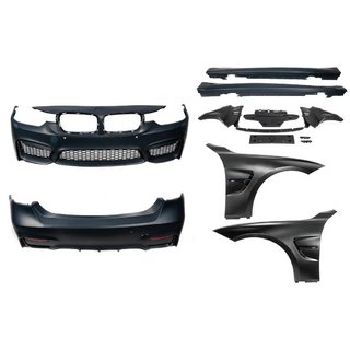 Kompletný body kit s blatníkmi (F80 M3) BMW rad 3 F30/F31 2012–2019 fotografia 2