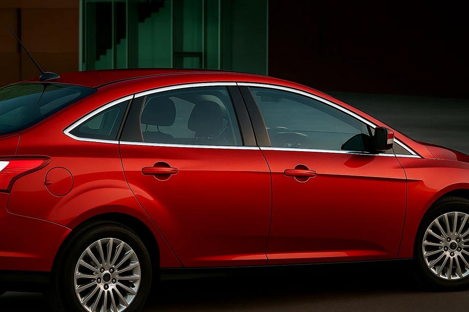 Ford Focus III 2011–2017 Kompletné chrómové lišty okien Sedan (12 ks, nerez) Image