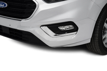 Ford Custom 2013–2022 Chrómové kryty hmloviek 2018+ (2 ks, nerez) OmsaLine – talianska nehrdzavejúca oceľ fotografia 1
