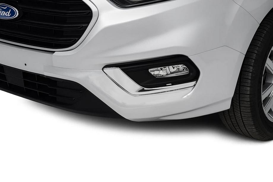 Ford Custom 2013–2022 Chrómové kryty hmloviek 2018+ (2 ks, nerez) OmsaLine – talianska nehrdzavejúca oceľ Image