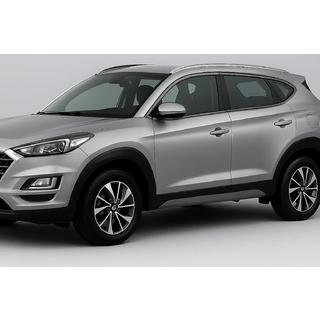 Ozdobné lišty na okenné lišty OmsaLine (14 ks, nerez) čierny chróm Hyundai Tucson TL 2016–2021 fotografia 1