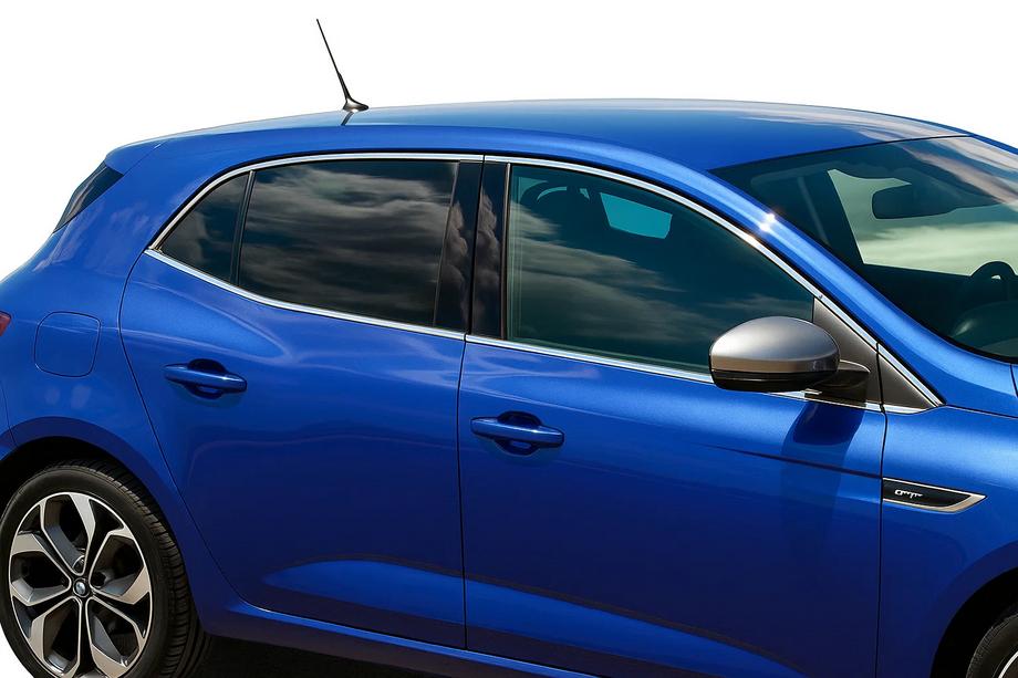 Renault Megane IV 2016–2025 Kompletné chrómové lišty okien (HB, 12 ks, nerez) OmsaLine – talianska nehrdzavejúca oceľ Image
