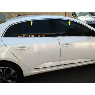 Horné okenné lišty (Sedan, 6 ks, nerez) fotografia 1