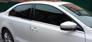 Volkswagen Jetta 2011–2018 Spodné okenné lišty (6 ks, nerez) Carmos - turecká oceľ fotografia 1