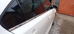 Volkswagen Jetta 2011–2018 Spodné okenné lišty (6 ks, nerez) Carmos - turecká oceľ fotografia 2