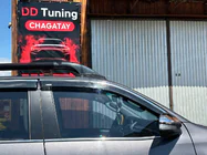 Toyota Hilux 2015– Okenné deflektory s chrómovou lištou (4 ks, Niken) fotografia 5