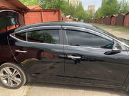 Hyundai Elantra (AD) 2015–2020 Okenné deflektory s chrómovou lištou (4 ks, Niken) fotografia 1