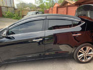 Hyundai Elantra (AD) 2015–2020 Okenné deflektory s chrómovou lištou (4 ks, Niken) fotografia 2