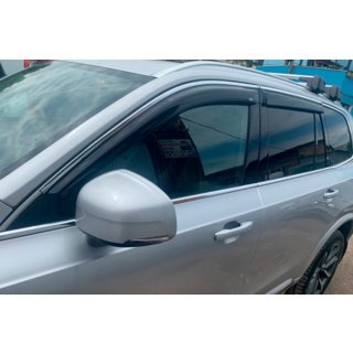 Okenné deflektory s chrómovou lištou (4 ks, HIC) Volvo XC90 2015– fotografia 1