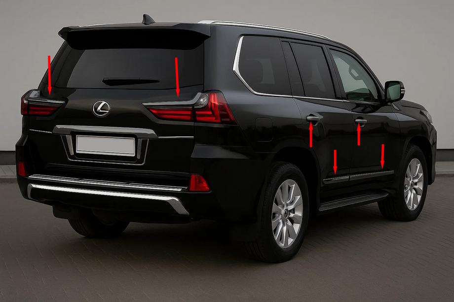 Lexus LX570/450d 2008–2022 Bodykit BlackEdition (pre TRD 2016+) Fotografia 2