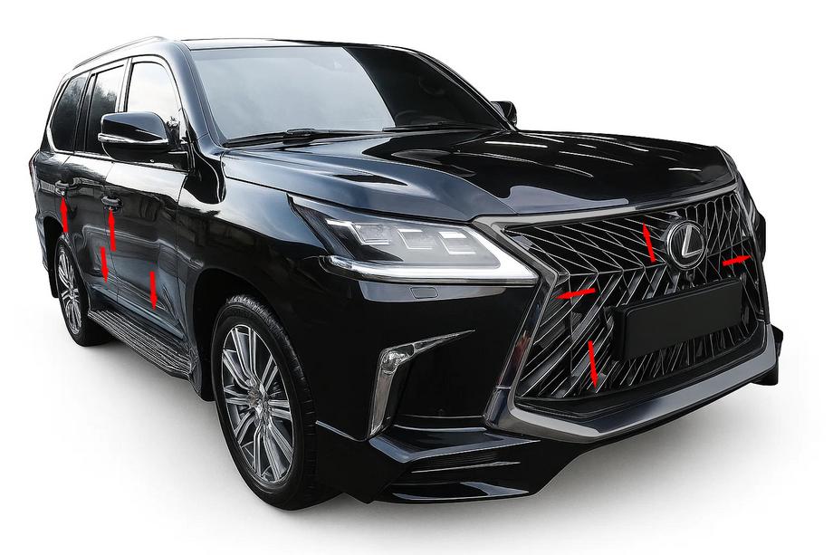 Lexus LX570/450d 2008–2022 Bodykit BlackEdition (pre TRD 2016+) Fotografia 1