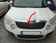 Skoda Yeti 2009–2017 Zimná clona masky chladiča (horná, 2009-2013) fotografia 1