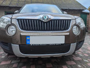 Skoda Yeti 2009–2017 Zimná clona na masku chladiča (spodná, 2009-2013) fotografia 1